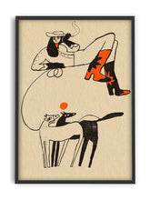 Carica l&#39;immagine nel visualizzatore di Gallery, PSTR studio | Enikő Eged Red Starred Boots 50x70 cm