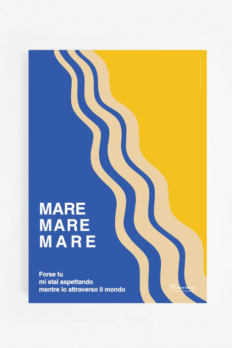 Ciao Discoteca italiana | MARE MARE Luca Carboni (Musica Pop 1992) - 42x59,4 cm