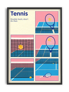 PSTR studio | Rosi Feist Tennis Double Fault 50x70 cm