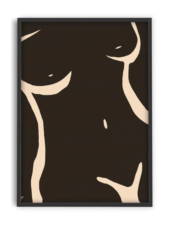 PSTR studio | Lois Nude Noir 50x70 cm
