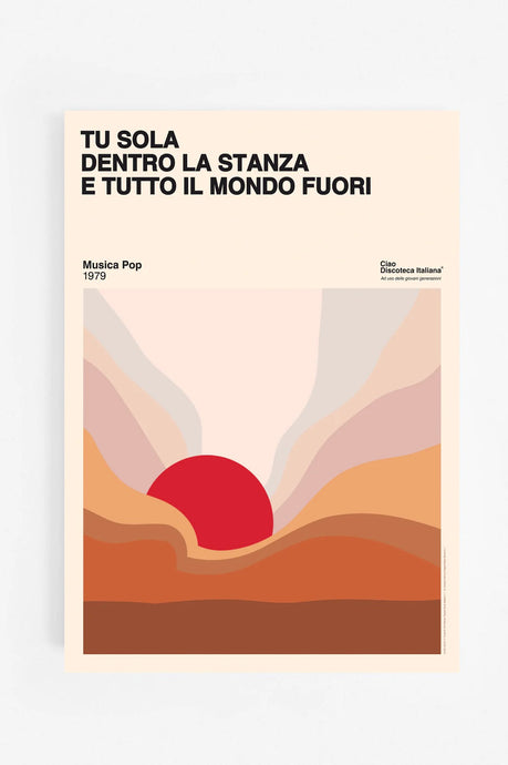 Ciao Discoteca italiana | ALBACHIARA Vasco Rossi (Musica Pop 1979) 42x59,4 cm