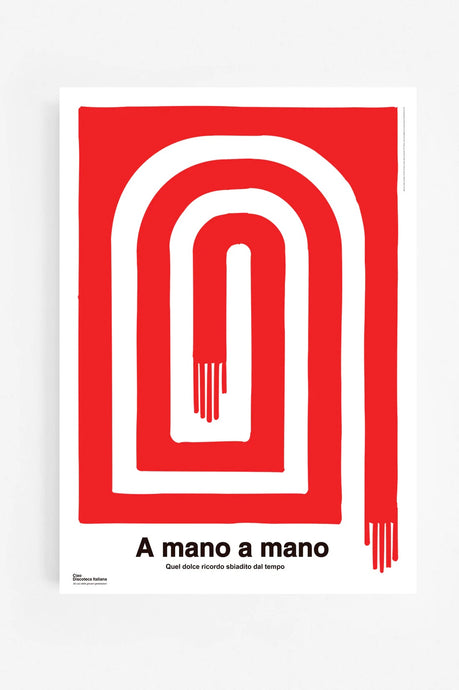Ciao Discoteca italiana | A MANO A MANO Rino Gaetano (musica pop 1978) 50x70 cm