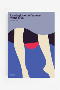 Ciao Discoteca italiana |  LA STAGIONE DELL'AMORE LA STAGIONE DELL'AMORE Franco Battiato (Musica Pop 1983) 50x70 cm