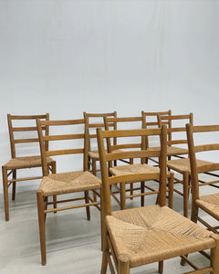 Set di 8 sedie by Gunnar Asplund per Gefa Diö Gemla fabrikers. Svezia 1950s