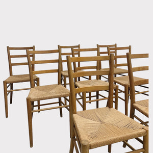 Set di 8 sedie by Gunnar Asplund per Gefa Diö Gemla fabrikers. Svezia 1950s