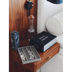 Scatola contenitore decorativa | Small things box in nero e grigio