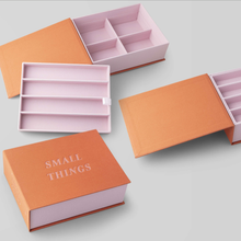 Carica l&#39;immagine nel visualizzatore di Gallery, Scatola contenitore decorativa | Small things box in rosa e arancione