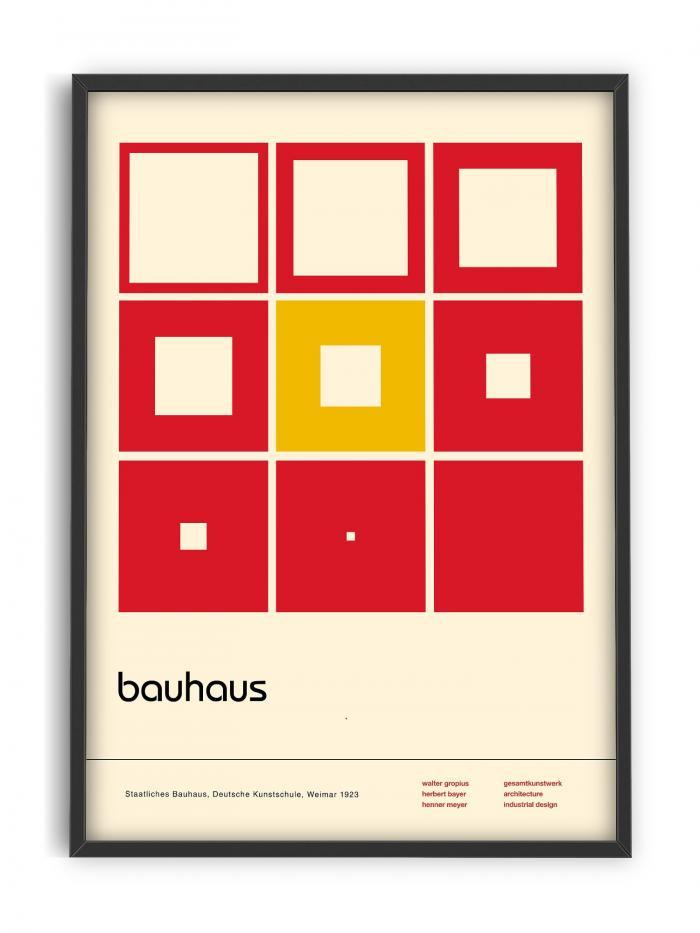 PSTR studio | Bauhaus exhibition Red 50x70 cm