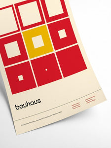 PSTR studio | Bauhaus exhibition Red 50x70 cm