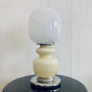 Lampada da tavolo vintage in vetro di Murano anni '70