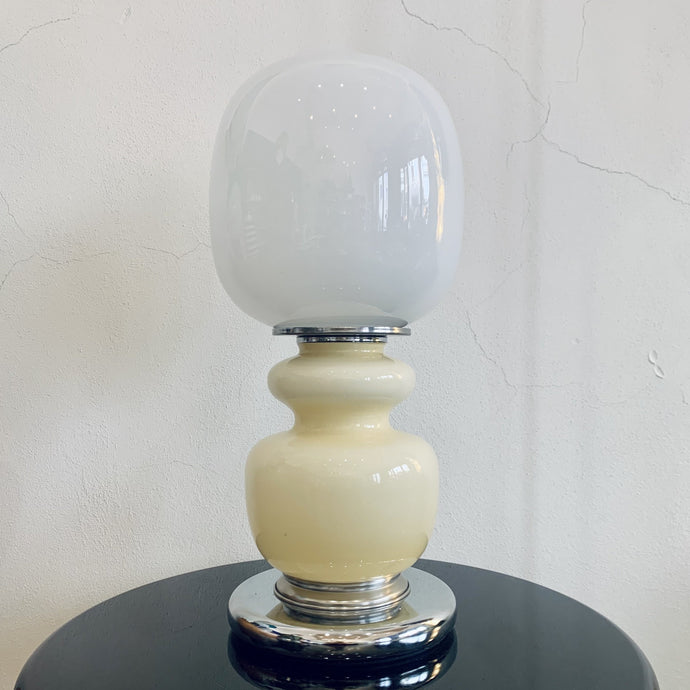Lampada da tavolo vintage in vetro di Murano anni '70
