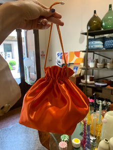 TdiToti | Mini bag sacchetto in raso arancione
