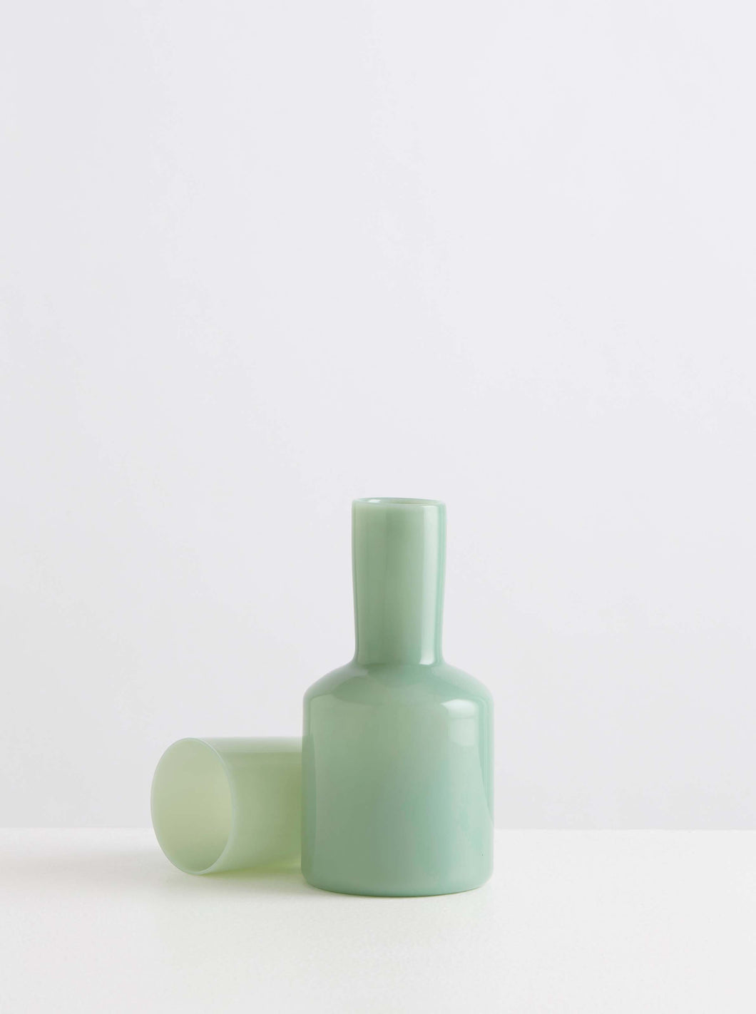 Maison Balzac | J'AI SOIF caraffa e bicchiere colore verde opaco