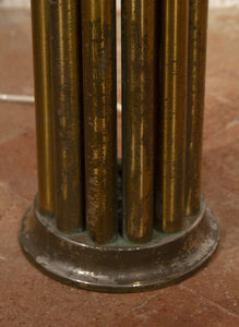 Lampada da terra a spirale in metallo ottonato Reggiani anni 60