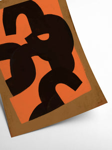 PSTR studio | Marco composition on Orange 50x70 cm