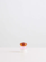 Carica l&#39;immagine nel visualizzatore di Gallery, Maison Balzac | Portacandela PETIT PAULINE in vetro ambra e rosa