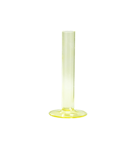 Vaso in vetro giallo