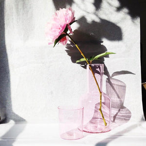 Maison Balzac | J'AI SOIF caraffa e bicchiere colore rosa