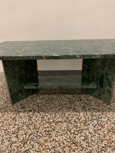 Tavolino in marmo verde antico - italia anni 70-80