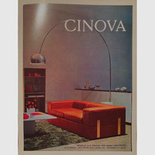 Carica l&#39;immagine nel visualizzatore di Gallery, Divano 711 di Tito Agnoli per Cinova, anni &#39;70 - pelle nera