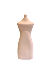 Carica l&#39;immagine nel visualizzatore di Gallery, Vaso bottiglia curvy in ceramica color rosa