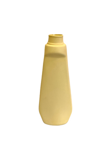Vaso bottiglia lozione in ceramica color burro