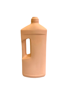 Vaso bottiglia olio motore in ceramica color arancia