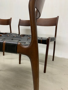 Set di 6 sedie vintage Piero Palange & Werther Toffoloni per Montina, anni 60