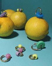 Carica l&#39;immagine nel visualizzatore di Gallery, Mapi Jewelry | Orecchino Pac-Man colore turchese